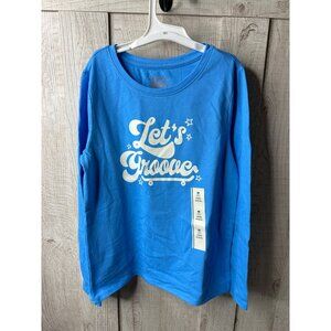 Girls Long Sleeve Let's Groove Graphic T-Shirt  Cat & Jack Bright Blue M